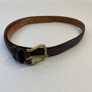 Coach Belt Size 36 Glove Tanned Cowhide Leather 6600 Brass Buckle Preppy USA